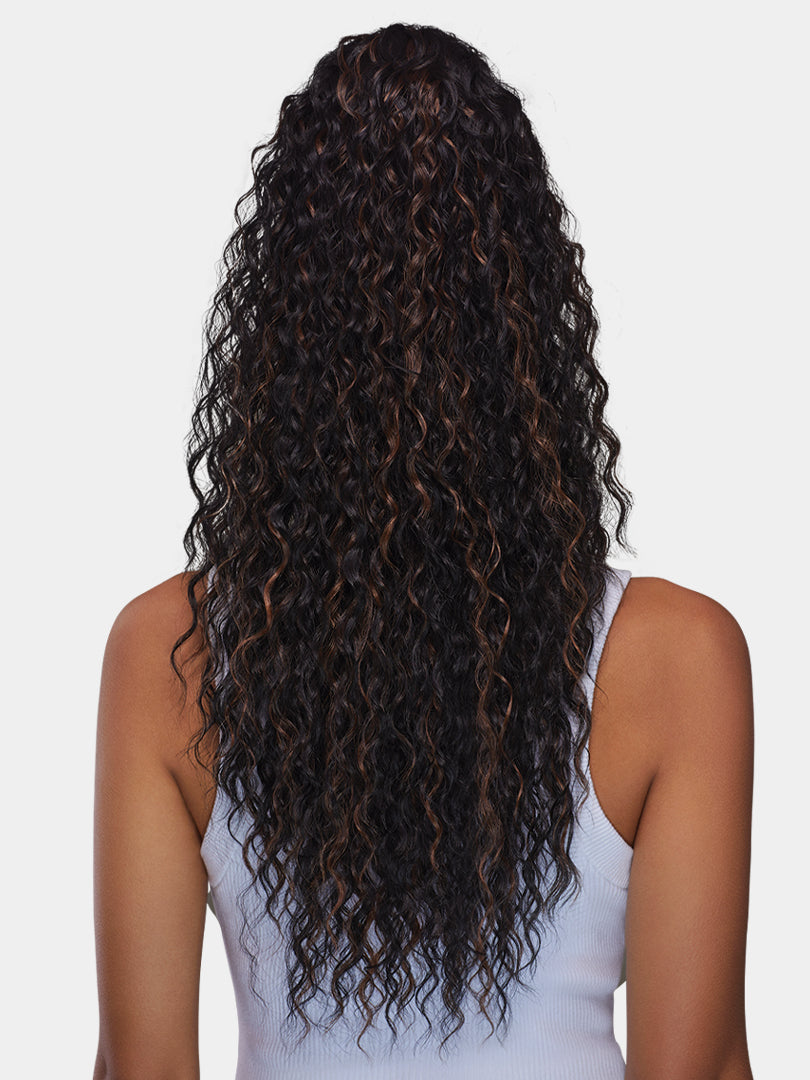 Saemoshi 25" Drawstring Ponytail - Beach Curl — view