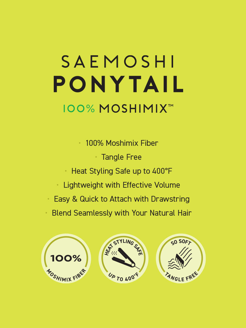 Saemoshi 25" Drawstring Ponytail - Beach Curl — view