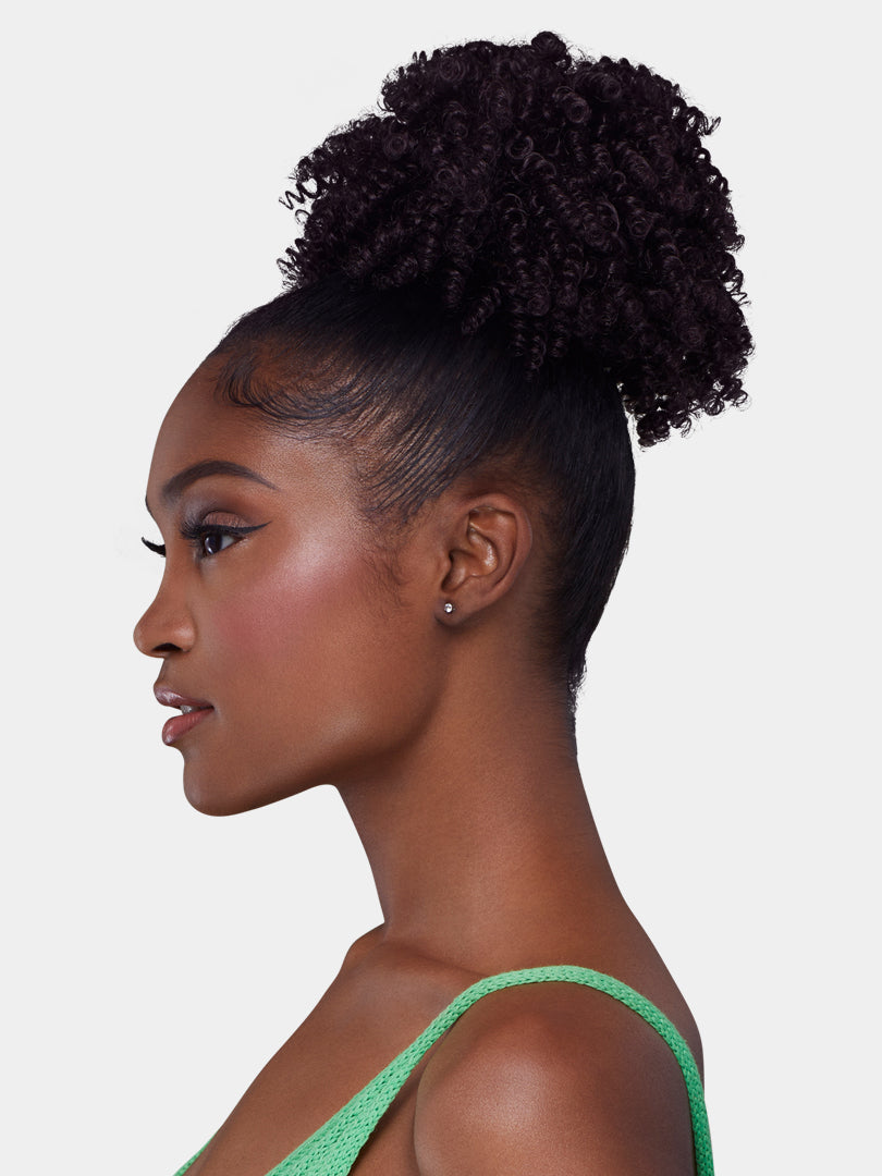 Saemoshi Drawstring Ponytail - Jamaican Puff — view