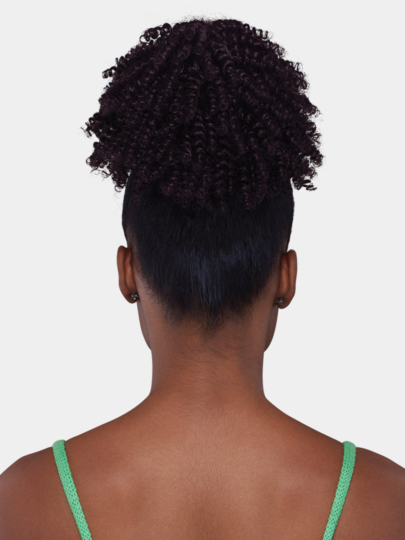 Saemoshi Drawstring Ponytail - Jamaican Puff — view