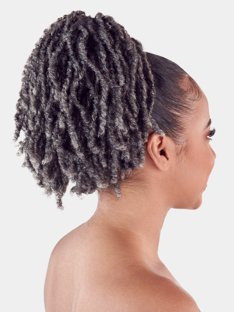 Saemoshi 12" Drawstring Ponytail - Locs — view