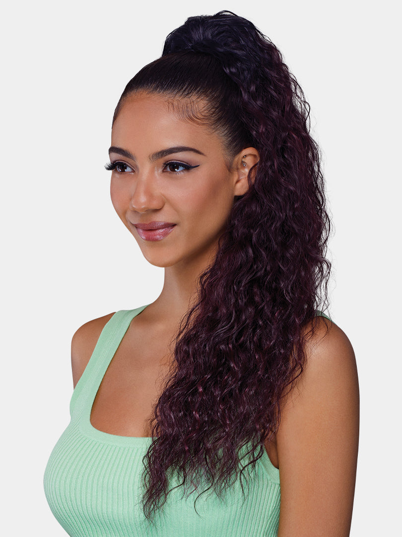 Saemoshi 27" Drawstring Ponytail - Loose Wave — view