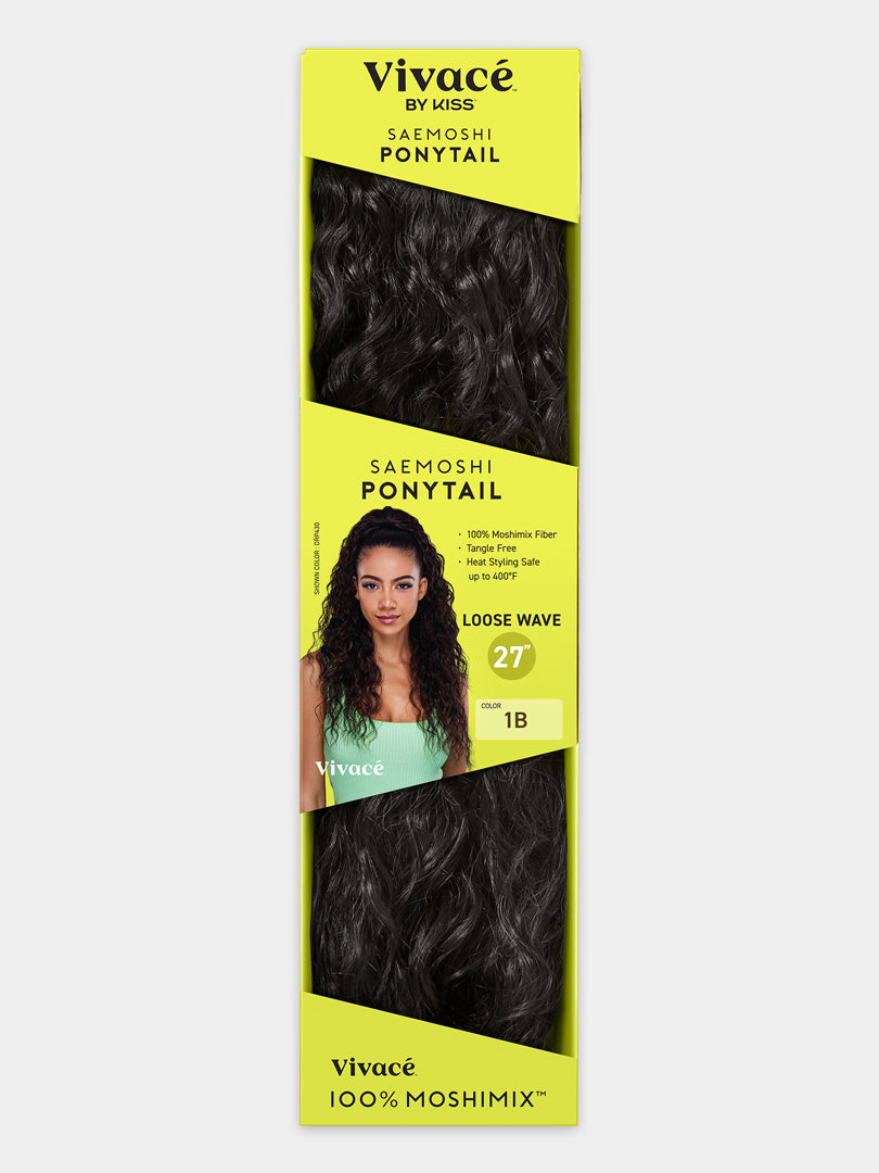 Saemoshi 27" Drawstring Ponytail - Loose Wave — view