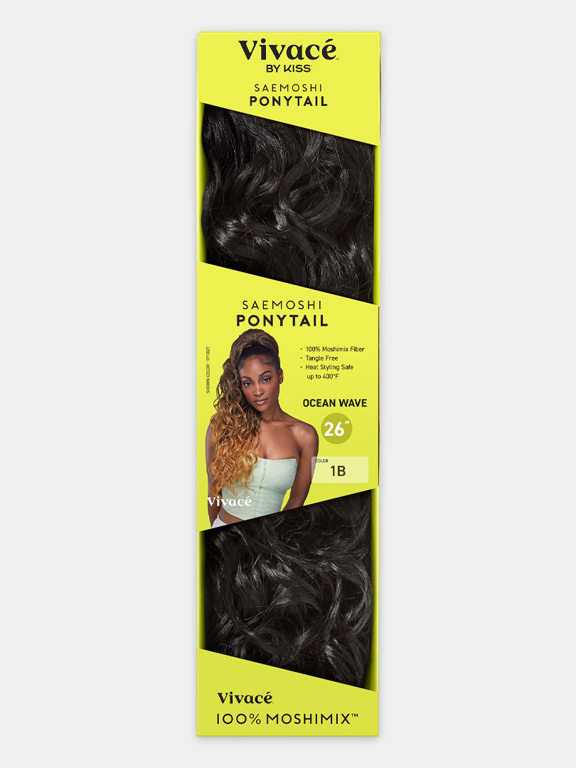 Saemoshi 26" Drawstring Ponytail - Ocean Wave — view