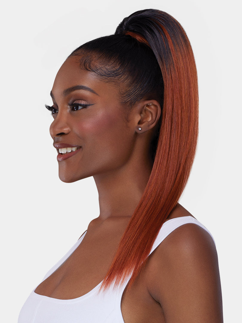 Saemoshi 20" Drawstring Ponytail - Straight — view