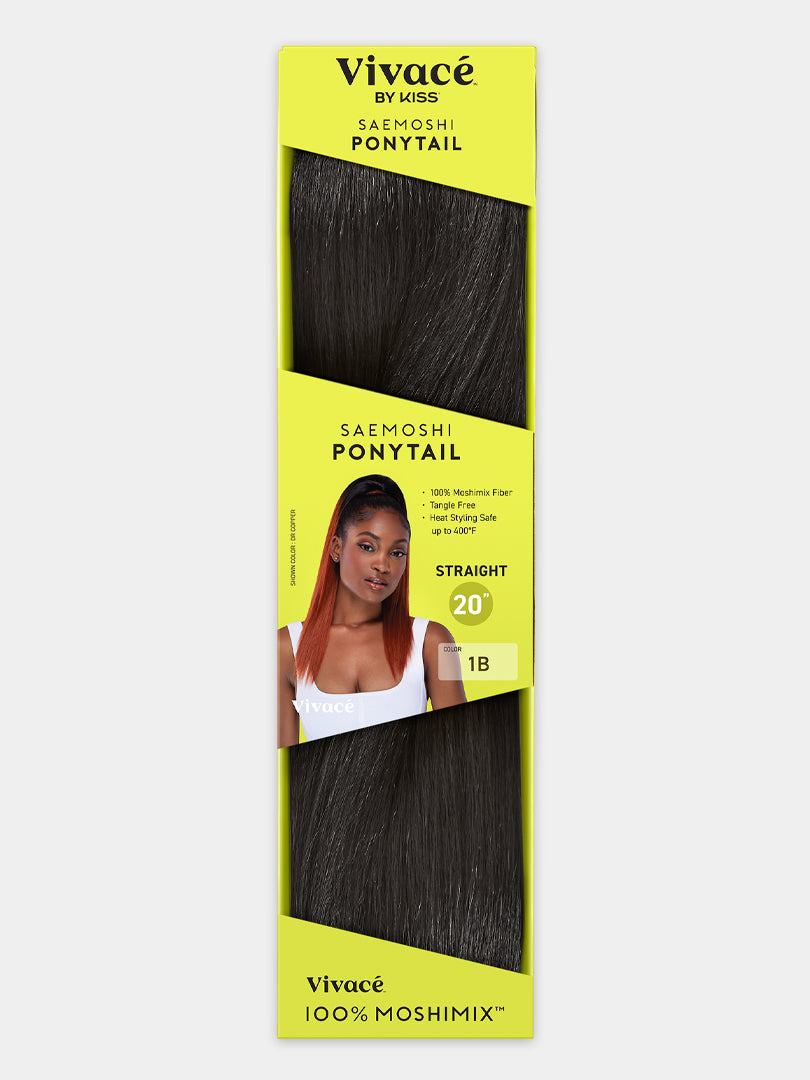 Saemoshi 20" Drawstring Ponytail - Straight — view