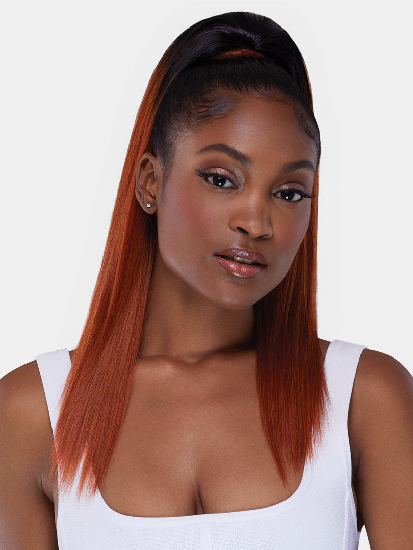 Saemoshi 20" Drawstring Ponytail - Straight — front view