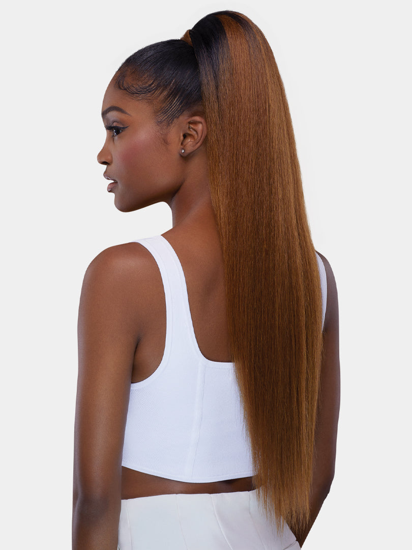 Saemoshi 28" Drawstring Ponytail - Straight — view