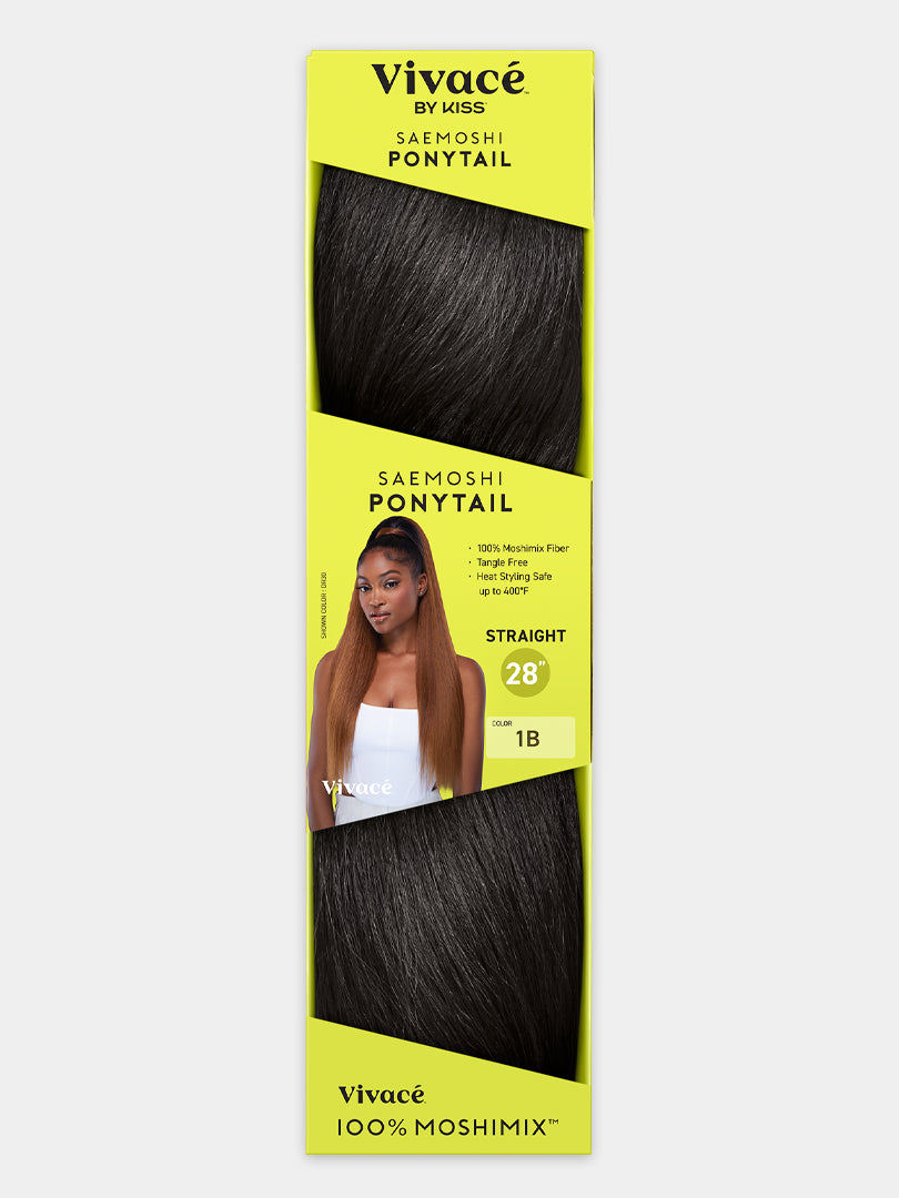 Saemoshi 28" Drawstring Ponytail - Straight — view