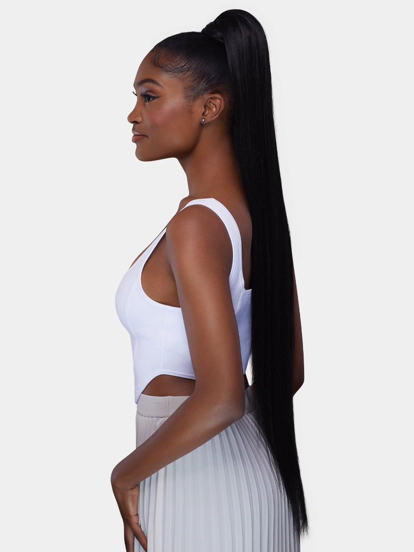Saemoshi 36" Drawstring Ponytail - Straight — view