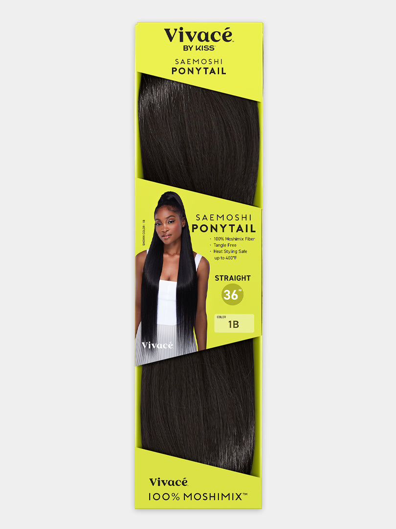 Saemoshi 36" Drawstring Ponytail - Straight — view