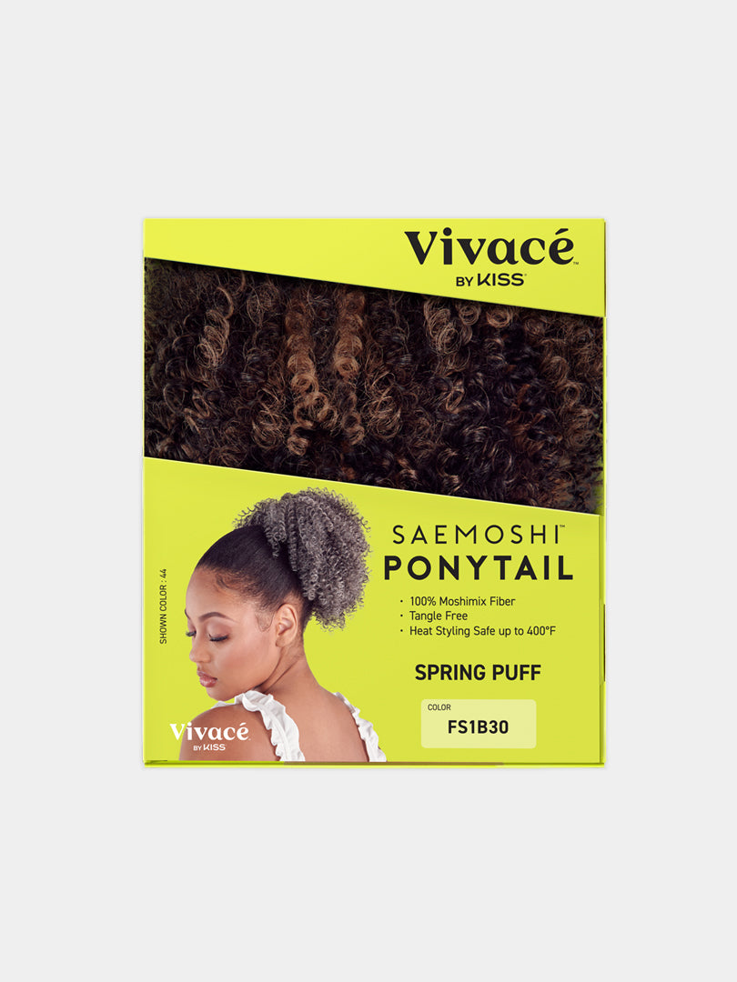 Saemoshi Drawstring Ponytail - Spring Puff — view