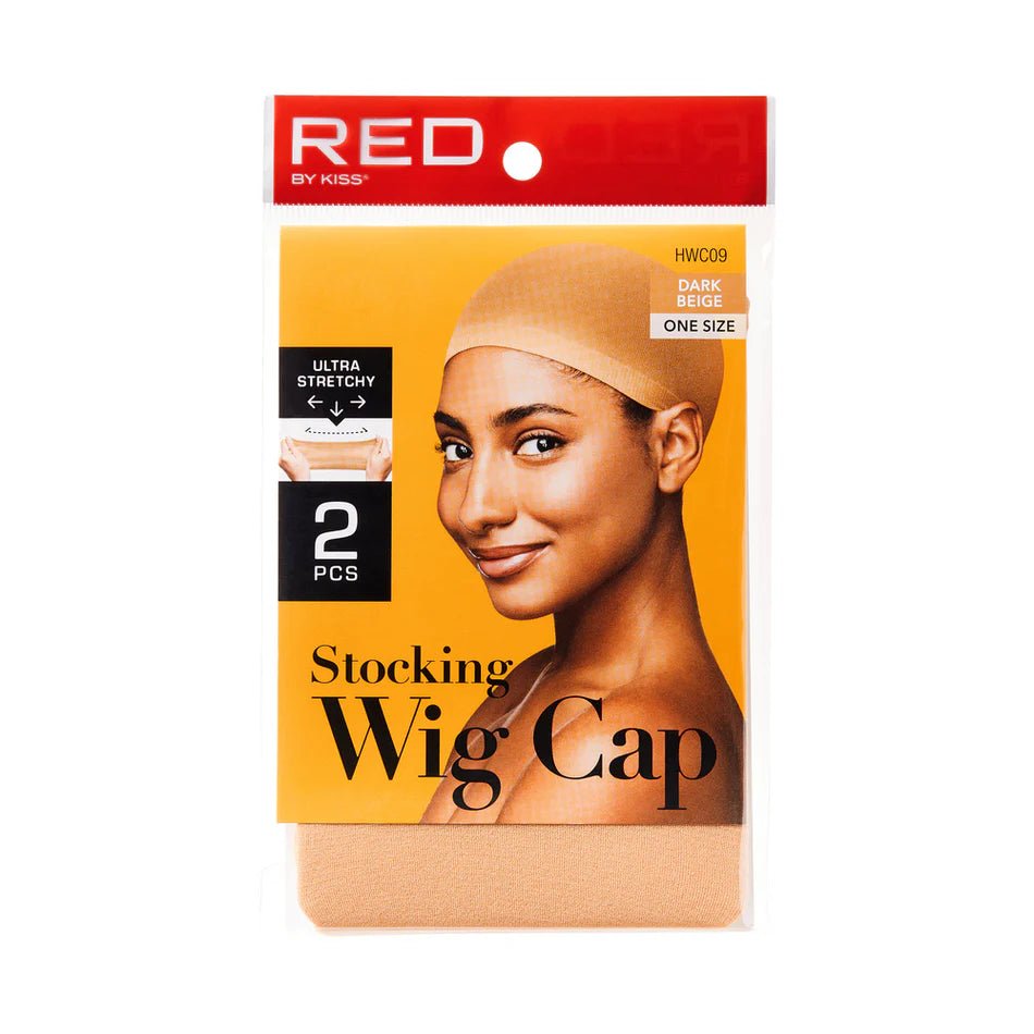 RED by Kiss Stocking Wig Cap -2 PCS! STUDIO LIMITED Perfect Fit Ultra Thin & Expandable Stocking