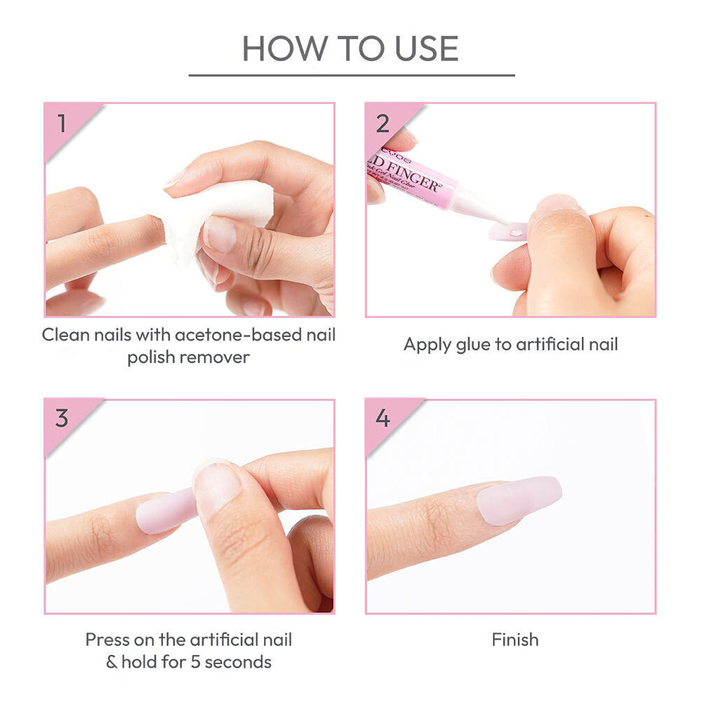 Gf Pink Gel Nail Glue 5 Pack