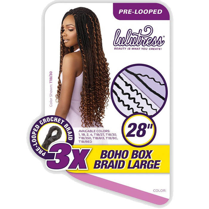Sb 3X Boho Box Braid 28"(Lulutress)(Looped)