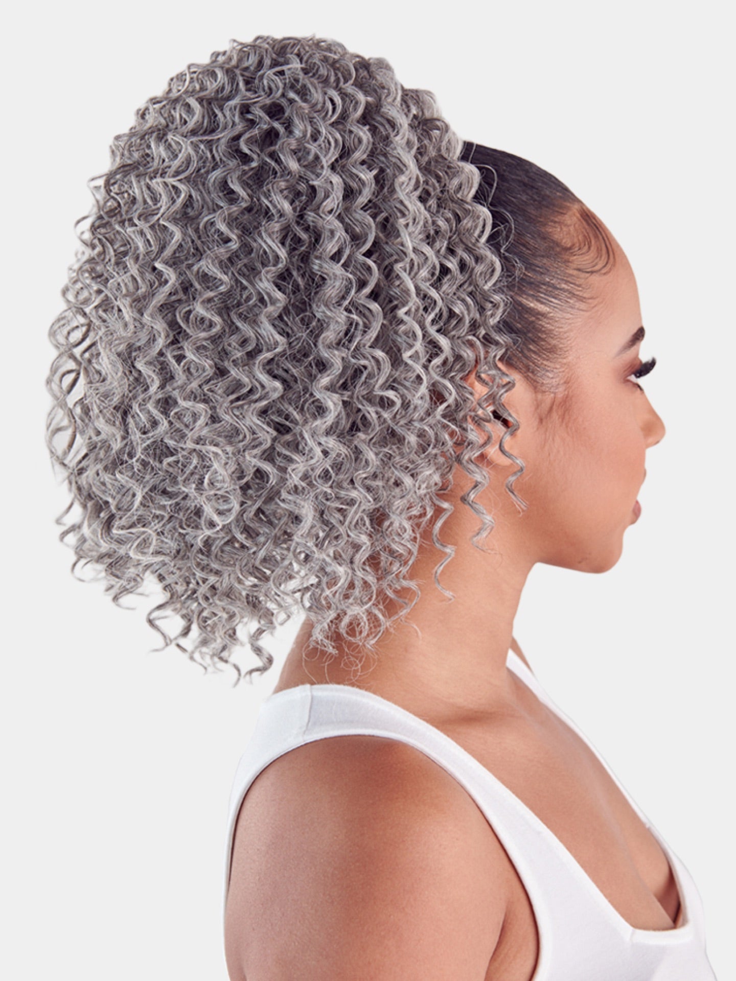 Saemoshi 10" Drawstring Ponytail - Jerry Curl — view